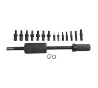 Estrattore manuale per filettatura, set di estrattori per filettatura interna ed esterna con martello per rimozione dei perni conici, kit di 7 attrezzi in metallo (3 mm-12 mm)