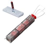 Estrattore meccanico per tasti - Strumento compatto per la rimozione dei fili dei tasti per tastiere | Estrattore per tasti per la pulizia di componenti elettronici, tecnologia per dormitori, scrivani