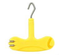 Estrattore multifunzionale per la pesca alla carpa e spelafili per punta in acciaio inossidabile per rimozione treccia rivestita, crimpatura e preparazione dell'attrezzatura, giallo