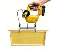 Estrattore per Api, Scuotitore per Api Senza Fili a Doppia Impugnatura, 9 Livelli Di Vibrazione Personalizzabili Da 600 a 2000 Bpm, Ganascia Dentellata Da 25-30 Mm(Yellow,1*Battery)