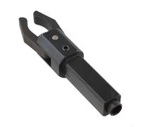 Estrattore per barra per tornio CNC, per alimentatore automatico, manico quadrato 16/20/25/32 mm, strumento in metallo retrattile a molla con vite di bloccaggio laterale, nero (manico quadrato 20)