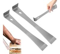 Estrattore per Chiodi, Barra di Leva 2 Pezzi 10in 3 in 1 Barra Piatta in Acciaio Inossidabile per Apicoltura con Raschietto, Estrattore per Chiodi Integrato Strumento per apicoltore Apicoltura, Piatt