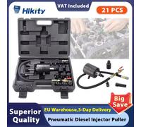 Estrattore per la rimozione dell'iniettore Diesel Hikity 21PCS con vari adattatori Kit estrattore per estrattore pneumatico dell'iniettore per attrezzi per auto