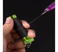 Estrattore per lenza da pesca con design portatile a 2 sezioni per una gestione sicura della lenza e prevenzione delle lesioni alle mani durante le attività di pesca (verde)