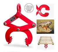 Estrattore per pallet 2T/2000 libbre in acciaio resistente singolo forbici per tirare facilmente pallet, legno e altre cose, 20,3 cm più grande apertura ganascia pallet grabber