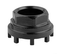 Estrattore per pedivella per bicicletta in acciaio al carbonio con manicotto ad anello di bloccaggio a 8 denti e strumento per cuscinetto interno, compatibile con chiavi aperte da 32 mm e regolabili
