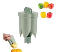 Estrattore per semi di peperone - Tagliapepe 2 in 1 aggiornato 2 in 1: semplifica senza sforzo la preparazione della tua cucina per una preparazione dei pasti più veloce, efficiente e senza problemi