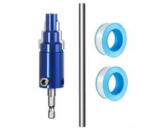 Estrattore per tubi rotti 3 in 1 strumento manuale o trapano per rimuovere ruggine inceppato PVC CPVC PEX raccordi valvola per tubi include 4 mm 6 mm 1 pollice dimensioni 40CRV acciaio blu per