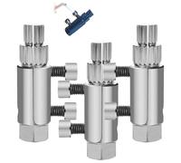 Estrattore per tubi rotti, estrattore a vite Faucet Valve Screw Extractor, Easy Out Bolt Extractor, Kit Extractor for Damaged Faucet Water, Help You Remove Broken Threads Effortlessly (bianco, 3 pezzi