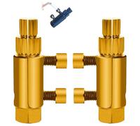 Estrattore per tubi rotti, estrattore a vite Faucet Valve Screw Extractor, Extractor, Easy out Bolt Extractor Kit for Damaged Faucet Water, Help You Remove Broken Threads Effortlessly (giallo, 2 pezzi