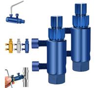 Estrattore per tubi rotti, estrattore di filo rotti, estrattore di vite Faucet Valve Screw Extractor, opening thread removal opening, Broken Faucet Removal Tool Kit for 1/2", 3/4", 1" pipe (blu, 2