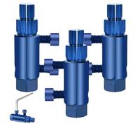 Estrattore per tubi rotti, estrattore di filo rotti, estrattore di vite Faucet Valve Screw Extractor, opening thread removal opening, Broken Faucet Removal Tool Kit for 1/2", 3/4", 1" pipe (blu, 3