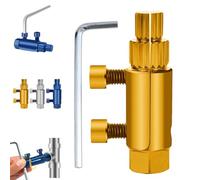 Estrattore per tubi rotti, estrattore di filo rotti, estrattore di vite Faucet Valve Screw Extractor, opening thread removal opening, Broken Faucet Removal Tool Kit for 1/2", 3/4", 1" pipe (giallo, 1