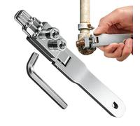 Estrattore per tubi rotti - Estrattore per acciaio al carbonio da 15,4 cm per tubi da 1/2" e 3/4" | universale per rubinetti e valvole ad angolo con chiave per riparazioni idrauliche e manu