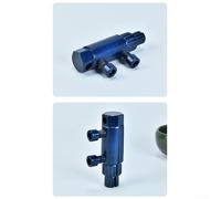 Estrattore per tubi rotti, per valvola ad angolo, 20 mm, 25 mm, per rubinetto con filettatura inversa, per rimuovere fili metallici, strumento manuale per riparazioni idrauliche, blu argento (blu)