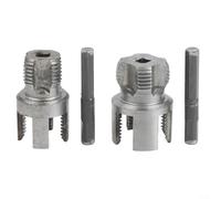 Estrattore per tubi rotti, taglierina interna esterna per filettatura interna in plastica PVC PPR, kit di rimozione del rubinetto arrugginito, set di riparazione in acciaio legato 40CR (2)