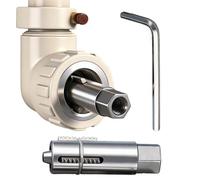 Estrattore per tubo rotto | Strumento regolabile 2 pezzi - Per filettature di valvole rotte 12 mm e 14 mm con chiave esagonale | Per lo smontaggio di valvole, filettatura, costruzione e condotte