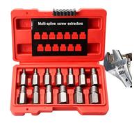 Estrattore per Viti Spanate Estrattore multiscanalato a facile estrazione | Kit di presa viti spanate per Uomini, Adulti, Lui, Papà, Marito, Meccanico Auto, Riparazione , Prigionie