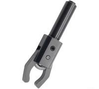 Estrattore pinza CNC per tornio automatico con manico rotondo, estrattore barra in metallo temprato con elettroplaccatura e vite di fissaggio laterale (manico rotondo 25)