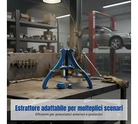 Estrattore tre griffe per ruote e cuscinetti.
