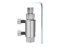 Estrattore universale for viti di riparazione for valvole angolari for rubinetti, strumento di rimozione danni, riparazione valvole for tubi dell'acqua for 4/6 punti(Silver)
