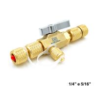 Estrattore universale per valvola premispillo 1/4 - 5/16 con rubinetto