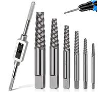 Estrattore Viti Danneggiate Serie di Estrattori Conici Estrattori Viti Danneggiate 5pcs Estrattore Vita Spanate Sinistra Estrattores Vita Acciaio Professionale per Tubi Danneggiati Bulloni