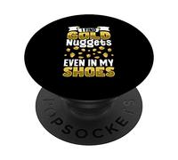 Estrazione dell'oro Estrazione dell'oro Ricerca dell'oro Miniera d'oro PopSockets PopGrip Adesivo