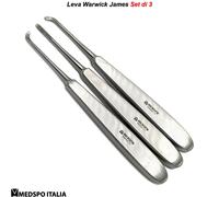 Estrazione Dentale Leve per Radici Leva Chirurgica Frammenti Warwick James 3pz