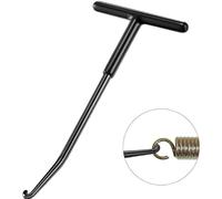Estrazione Gancio Molla in Acciaio Attrezzo,T-Handle Gancio a Molla,Strumento per Molla del Trampolino,Gancio a T Freno a Molla Gancio,Tira Molle Attrezzo Gancio per Motociclo,Decespugliatore,Nero