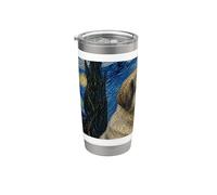 Estrela Mountain Dog Van Gogh Notte stellata Bicchiere termico in acciaio inox doppia parete