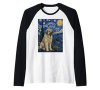 Estrela Mountain Dog Van Gogh Notte Stellata Maglia con Maniche Raglan