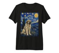 Estrela Mountain Dog Van Gogh Notte Stellata Maglietta Premium