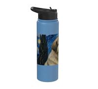 Estrela Mountain Dog Van Gogh Notte stellata Stainless Steel Insulated Water Bottle