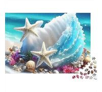 Estrellas de mar Beach Shell Puzzle Set 1000 Pezzi Cartoncino Premium Per Adulti, Sfida Gioco Educativo, Regalo Divertente, Ottima Idea Per Amanti Dei Puzzle 52x38cm/1000pcs