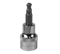 Sealey Estremità a Sfera Esagonale Presa Punta 5mm 1cmSq Drive SBBH003