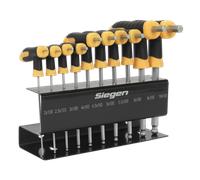 Estremità a Sfera Set Chiavi Esagonali 10pc Manico T Metrico S01150 Sealey Nuovo