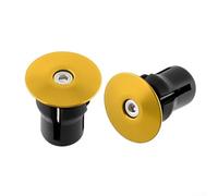 Estremità del manubrio della bicicletta, espansione, per bici da strada, inserto in lega di alluminio, antiscivolo, colore nero, rosso, oro, argento (oro)