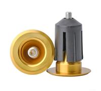 Estremità del manubrio in alluminio leggero per bici da strada e MTB con blocco di espansione adatta per manubri da 22 24 mm (dorato)