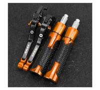Estremità Del Manubrio Per YMA XMAX300 X-MAX XMAX 300 Manopole Per Moto Leve Freno Frizione Estensibili Manubrio Estremità(Orange2)