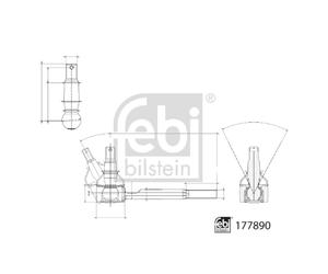 Estremità del tirante FEBI BILSTEIN 177890