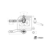 Estremità del tirante FEBI BILSTEIN 178501