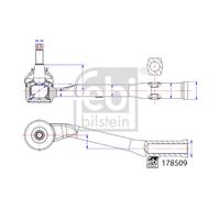 Estremità del tirante FEBI BILSTEIN 178509