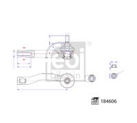 Estremità del tirante FEBI BILSTEIN 184606