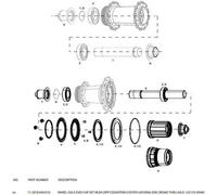 Estremità dell'asse della ruota posteriore Zipp Cognition db 12X135 Sram Nero
