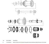 Estremità dell'asse della ruota posteriore Zipp cognition db 12x142 Sram Noir