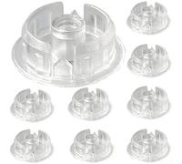 Estremità di ricambio trasparente per guide inferiori per tende da finestra, confezione da 10, facile integrazione con le unità esistenti