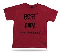 Estremità Di Tema Migliore da Cerimonia Papa T Shirt Ever No1 Regalo Birhday Tee