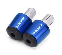 estremità Manubrio della Moto di Alluminio di CNC del Motociclo 7/8"22 Millimetri Manopole Bar End Tappi per su-zu-Ki GSXR GSX-R 1000 750 600 K1 K2 K3 K4 K5 K6 K7 K8 K9 (Color : Blue)