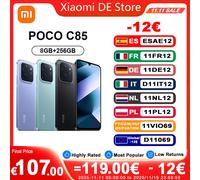 Versione globale POCO C85 8GB 256GB Smartphone 50MP AI Doppia fotocamera 33W Ricarica rapida Batteria 6000mAh HyperOS 2 Black
